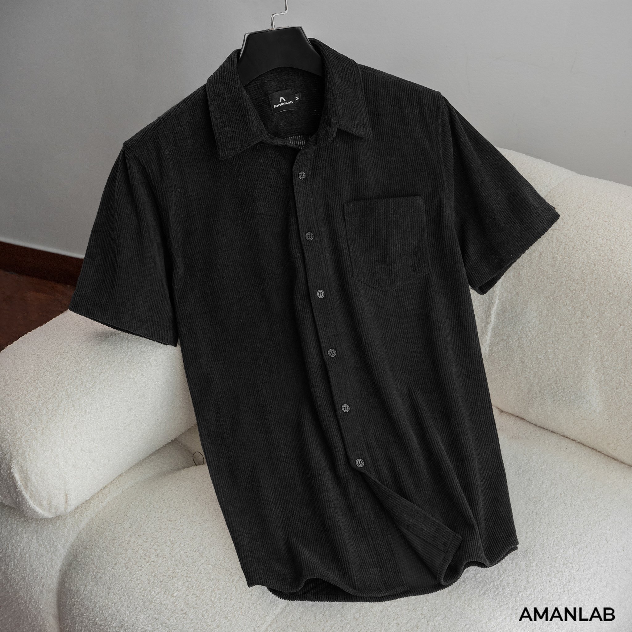 Sơ Mi Nhung Tăm Velvet AMANLAB