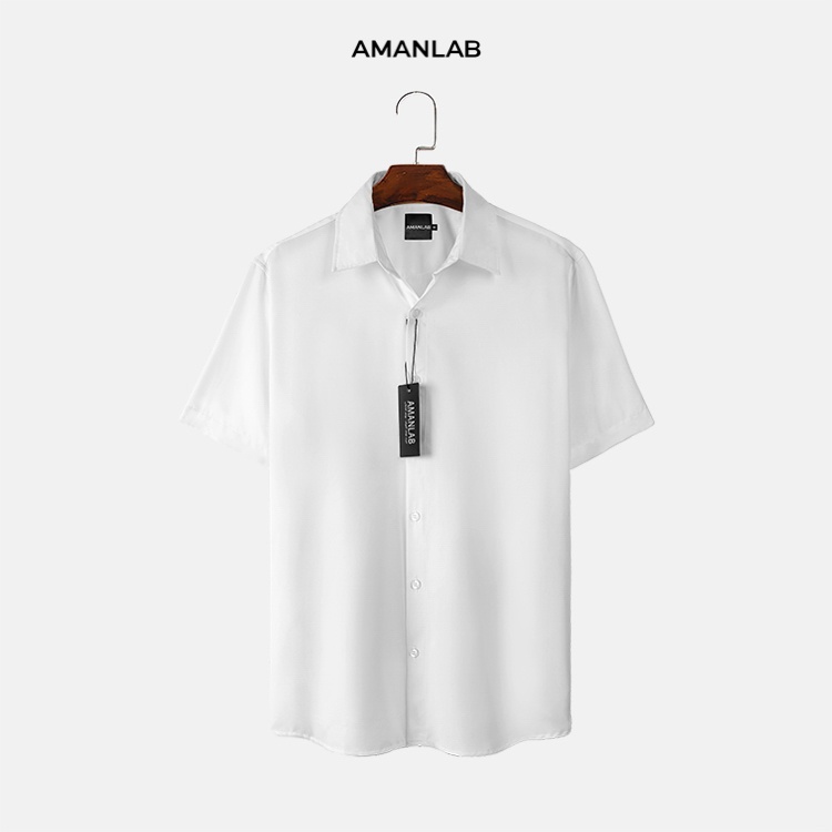 Sơ Mi Lụa Tay Ngắn AMANLAB
