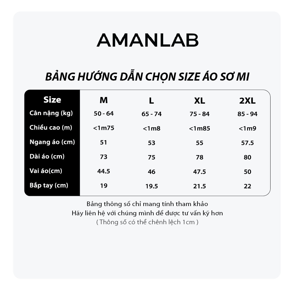Sơ mi ngắn tay MONO AMANLAB