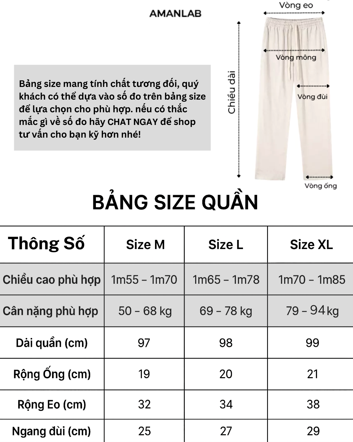 Quần KAKI PALE Pants AMANLAB