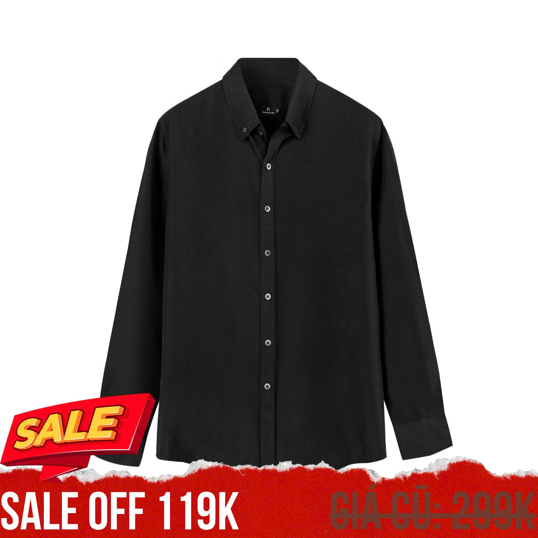 Sơ Mi Lụa Tay Dài AMANLAB