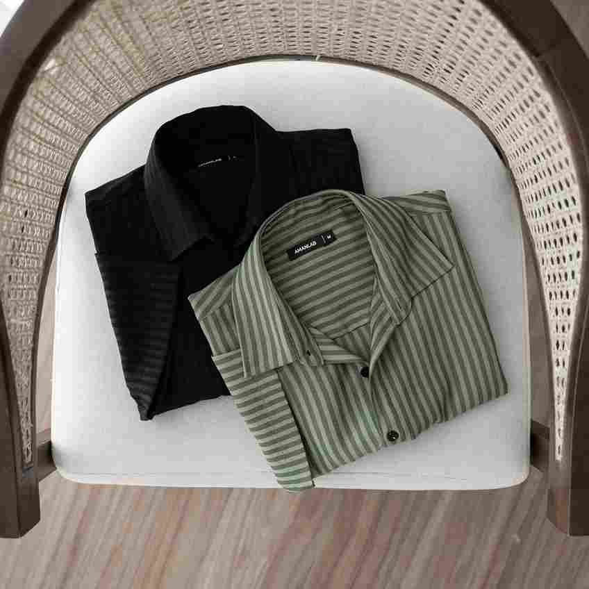 Sơ Mi Sọc Họa Tiết VYN AMANLAB