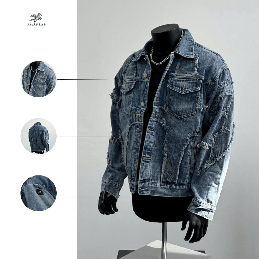 Áo Jeans Wash Demin AMANLAB