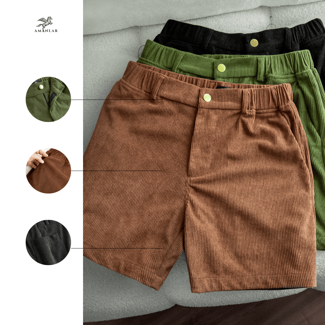 Quần Short Kaki Velvet  AMANLAB