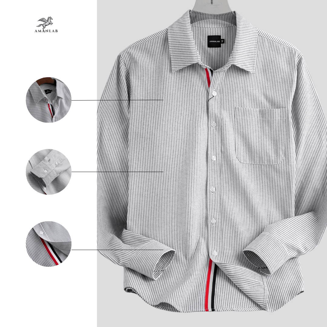 Sơ Mi Sọc Long Stripes AMANLAB