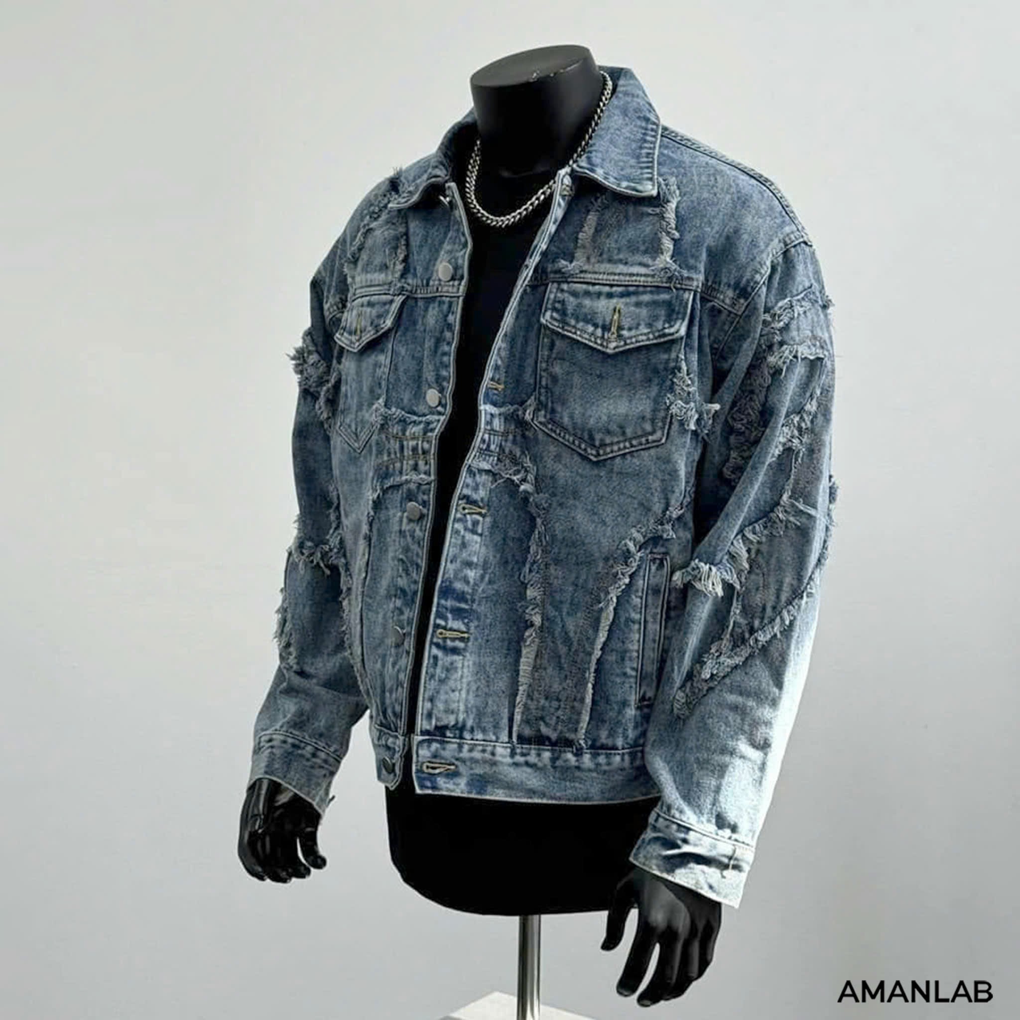 Áo Jeans Wash Demin AMANLAB