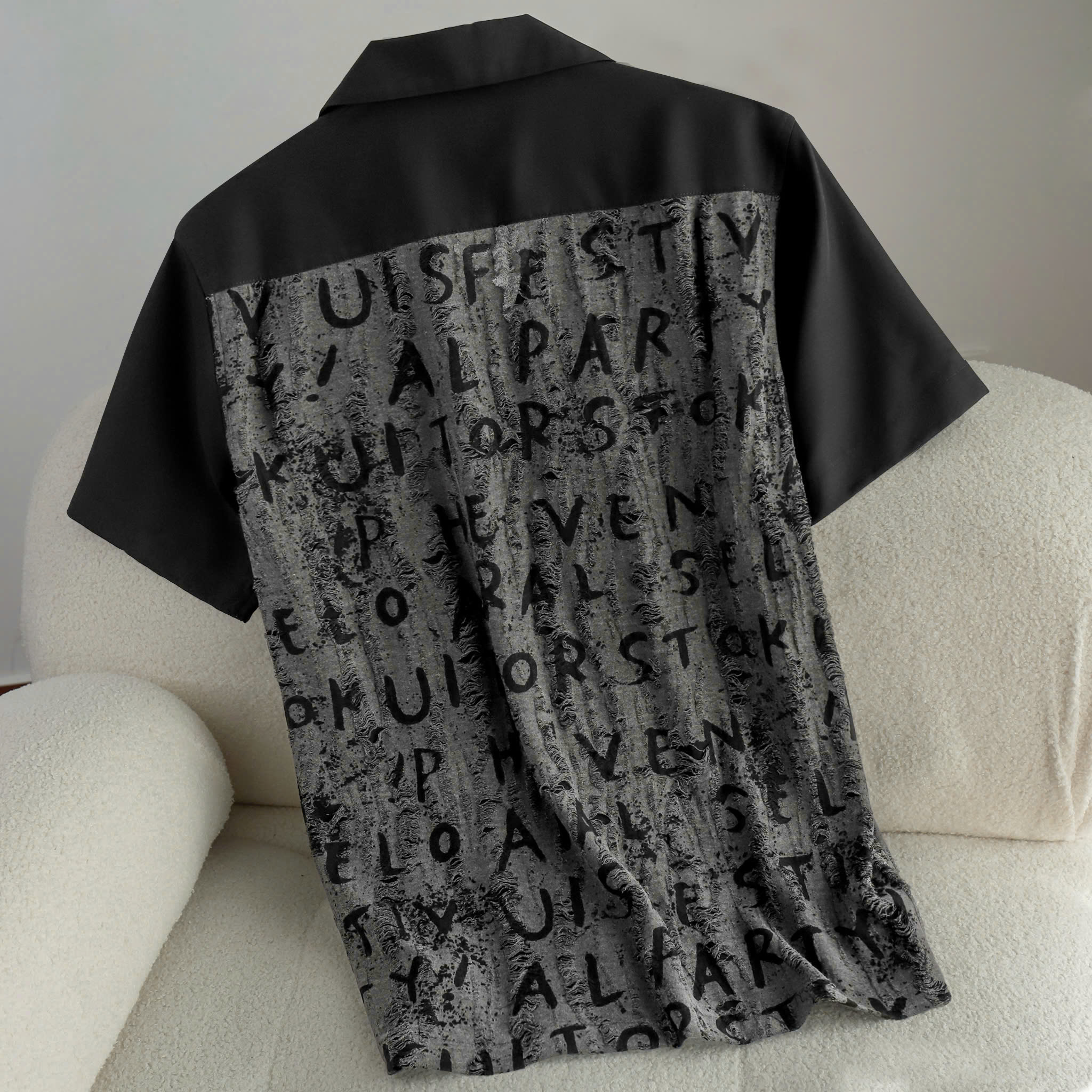 Sơ Mi Chữ Wash Cổ Vest