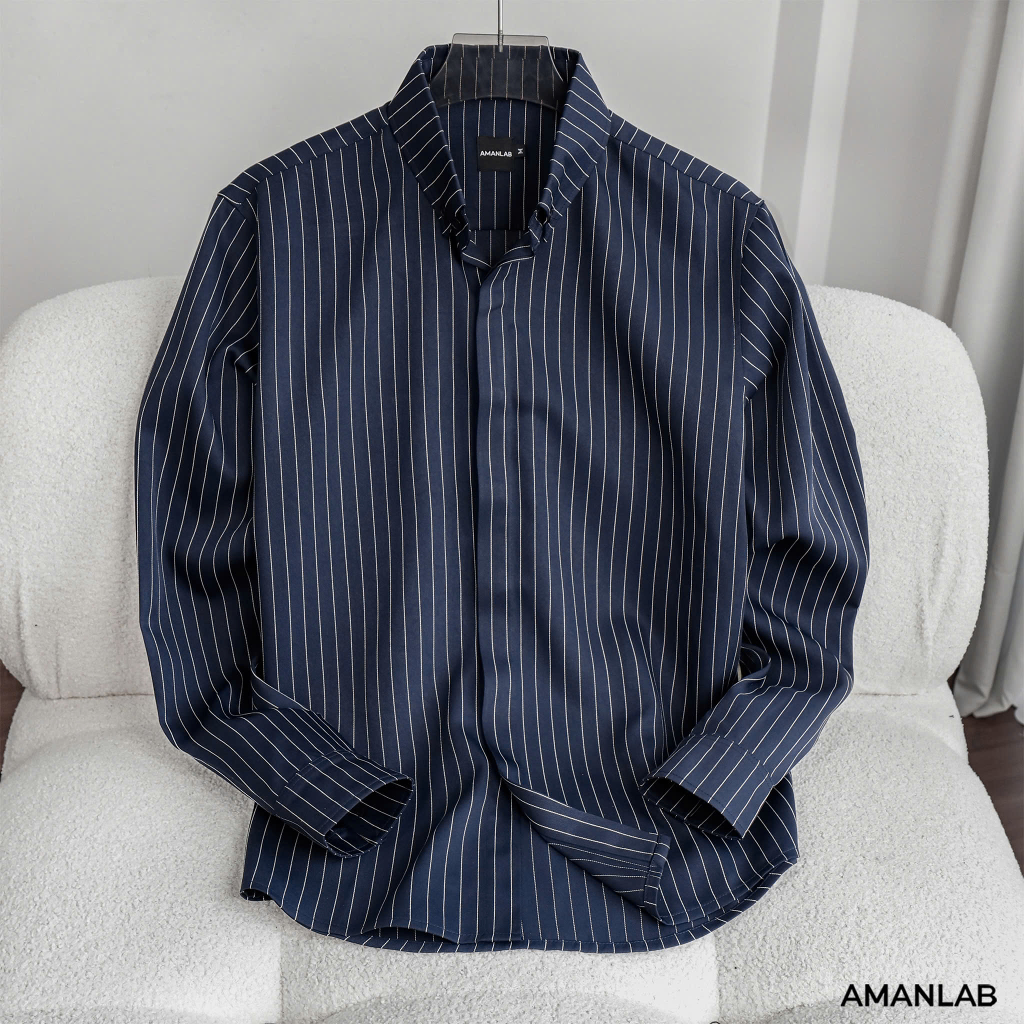 Sơ Mi Pinstripe Noir  AMANLAB