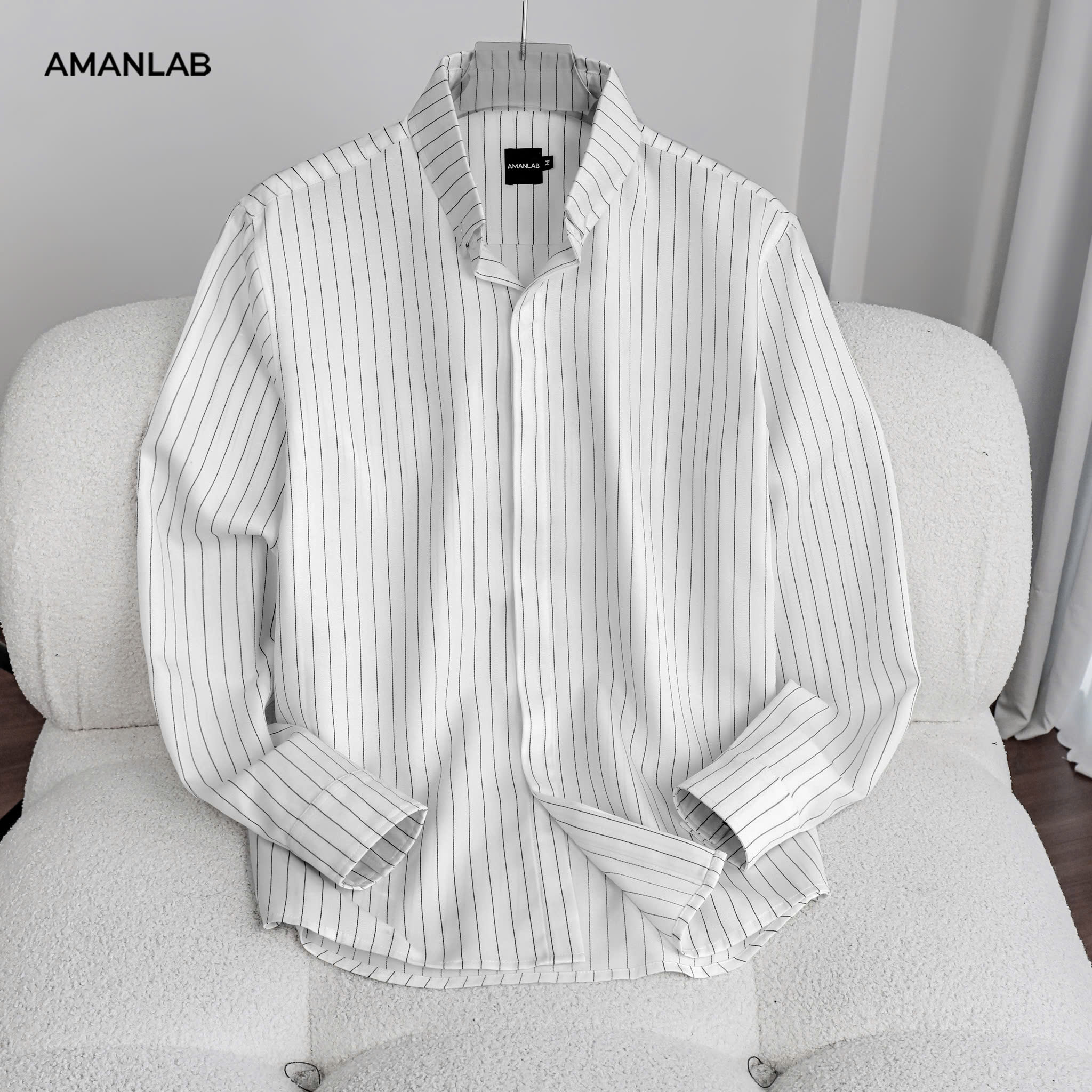 Sơ Mi Pinstripe Noir  AMANLAB