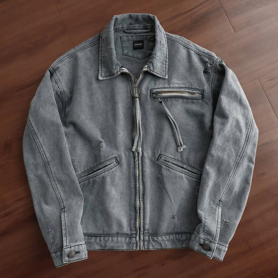 Khoác Jeans Denim AMANLAB