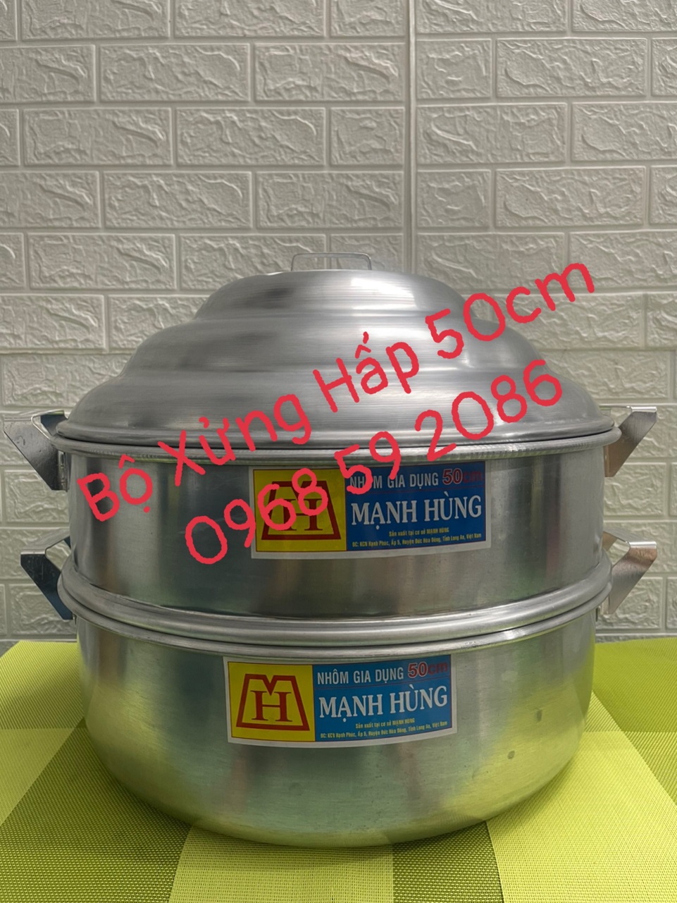 4. Cấu tạo và vật liệu của xửng hấp nhôm 50cm