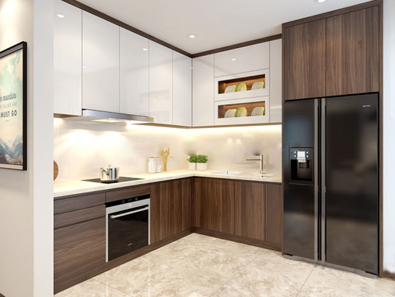 Tủ bếp Melamine đã trở thành xu hướng thiết kế tủ bếp hiện đại trong năm 2024 nhờ vào tính năng vượt trội của nó, từ tính năng chống trầy xước cho đến khả năng chống thấm nước. Với bề mặt phẳng và bóng mịn, tủ bếp Melamine mang đến vẻ đẹp sang trọng và hiện đại cho mọi không gian bếp.