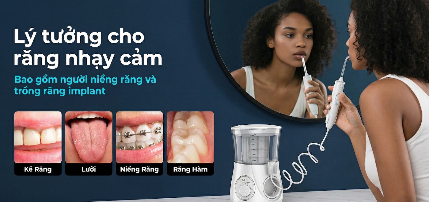 máy tăm nước để bàn 9pmcare F20 Power Flosser