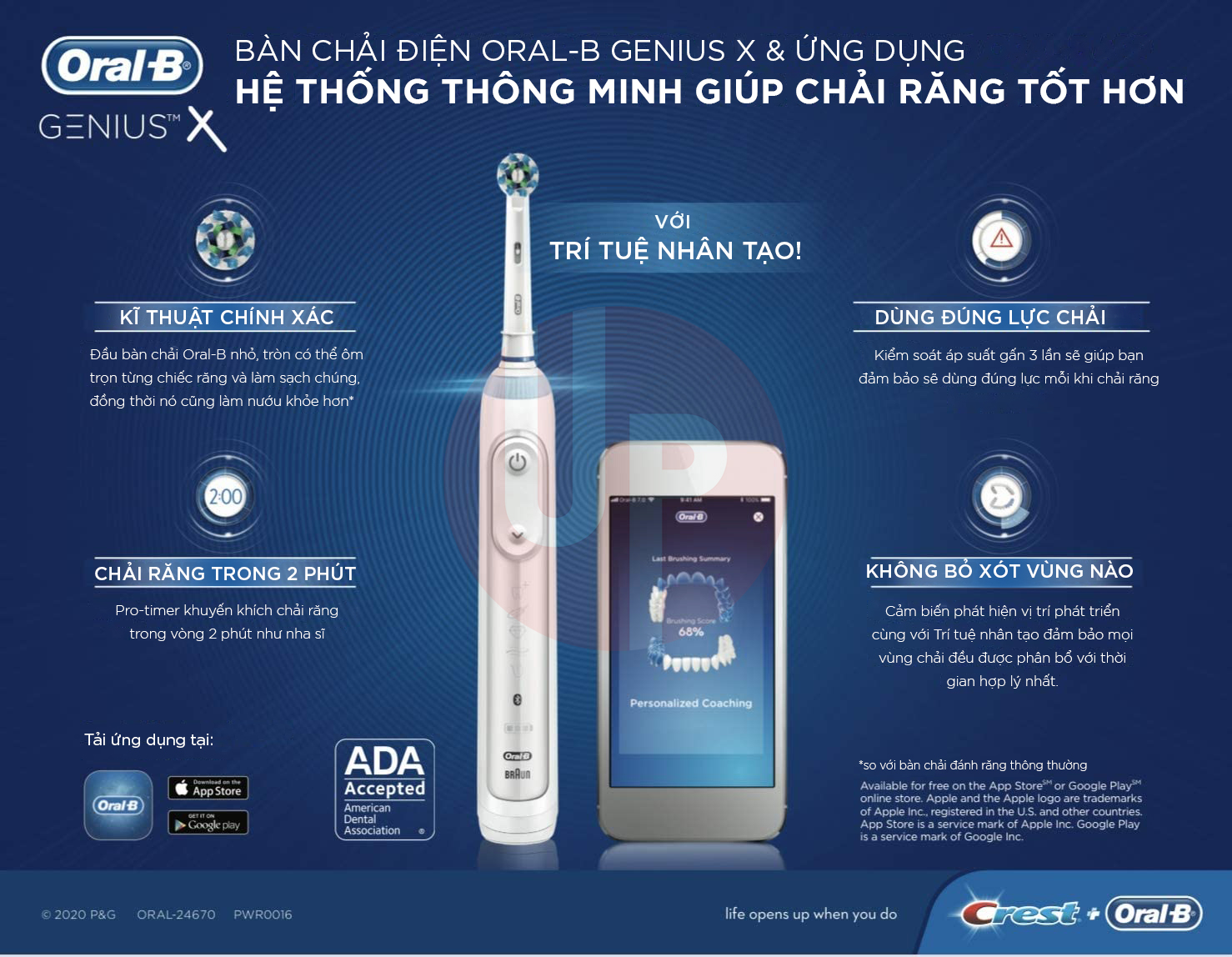 Ban chai dien oral b genius x