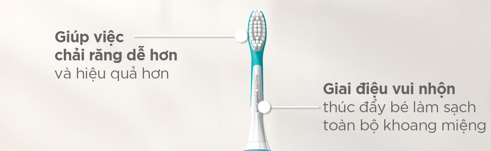 philips sonicare for kids giup viec chai rang de hon