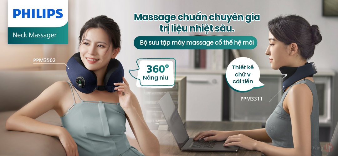 thiet bi cham soc co the, massage co vai gay livingup