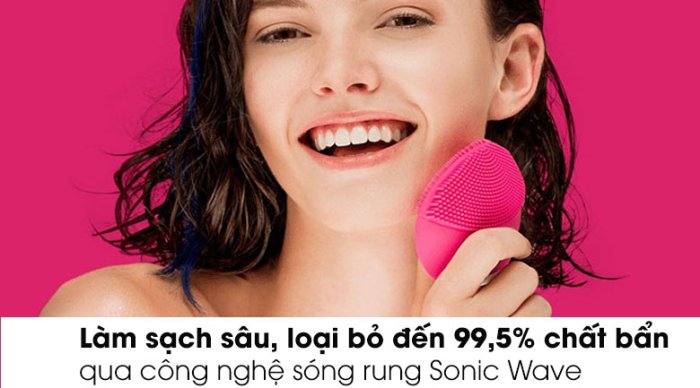  Công nghệ wave Sonic trên máy rửa mặt Halio