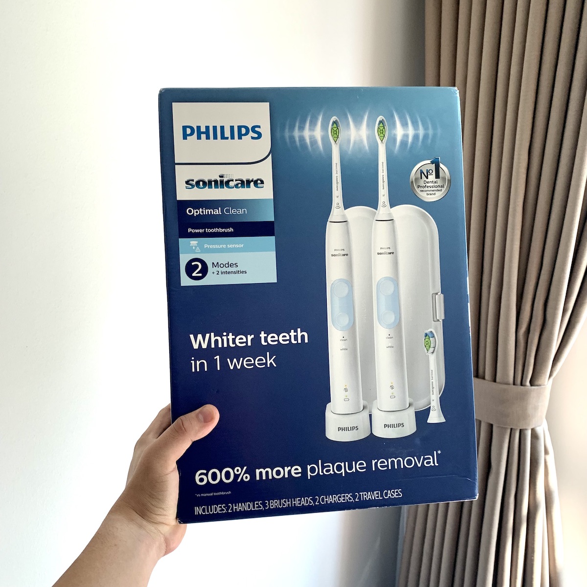 Ban chai dien Philips Sonicare Optimal Clean, philips sonicare 5000, protectiveclean