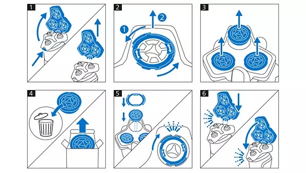Đặt lại đầu cạo một cách đơn giản