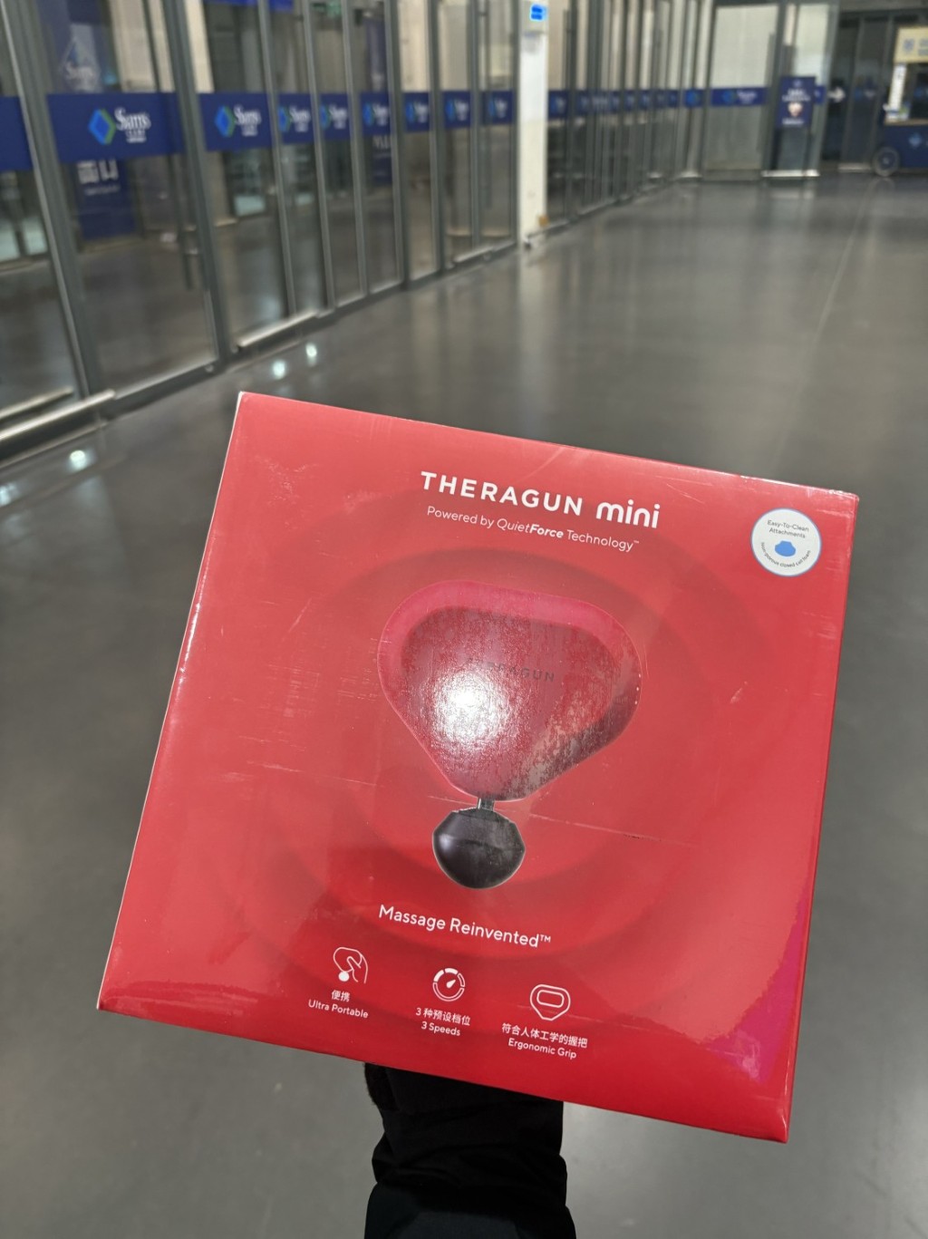 May massage cam tay Theragun mini 1.0 red