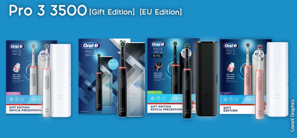 Oral-B Pro 3 3000 và các phiên bản Pro 3 3000 Series Oral-B Pro 3 3000 Và Các Phiên Bản Pro 3 3000 Series