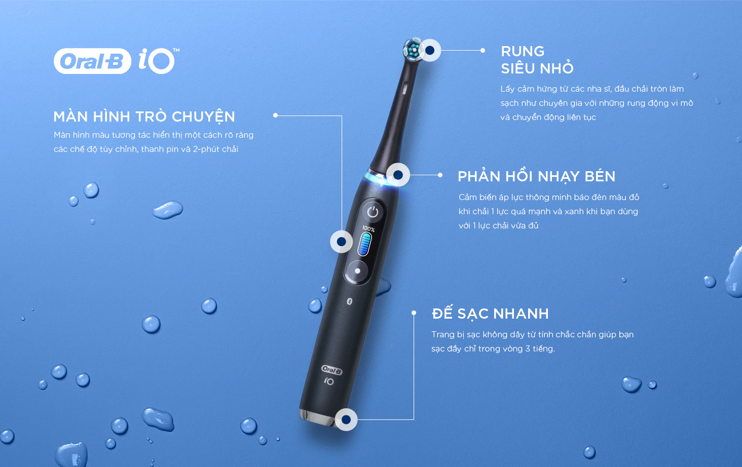 Bàn chải điện Oral-B iO Series 9 - livingup.vn