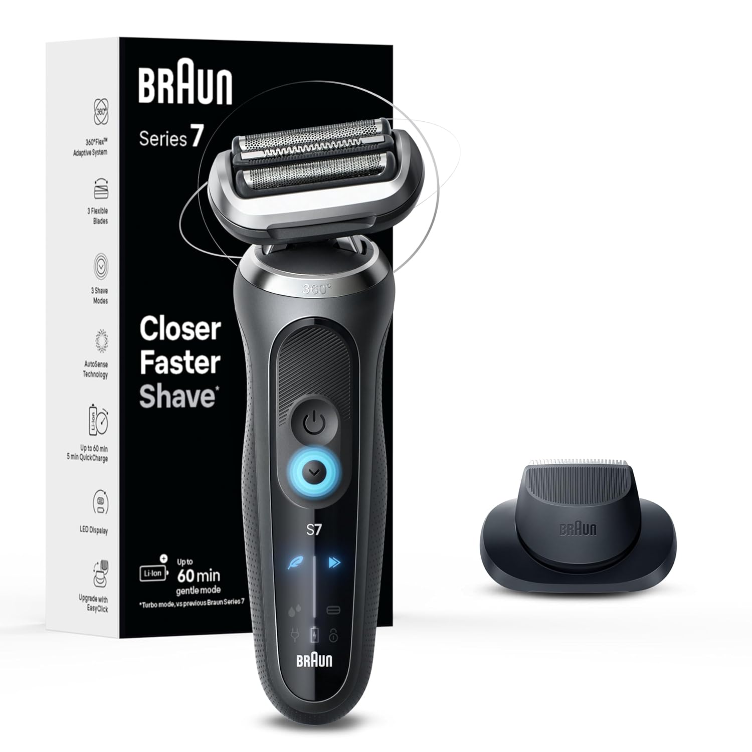 Máy cạo râu Braun Electric Razor Series 7 7120S Turbo (2024)