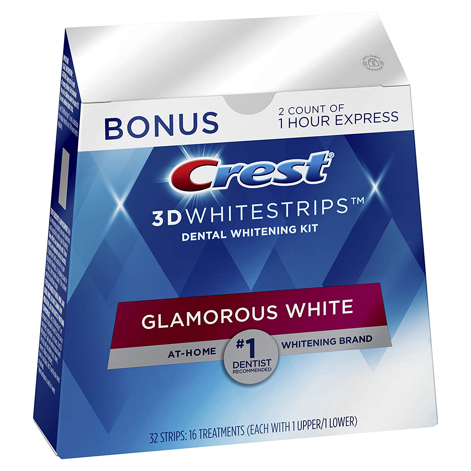 Miếng dán làm trắng răng Crest 3D Whitestrips Glamorous White