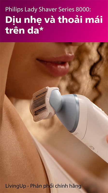 Máy cạo lông cho nữ Philips Lady Shaver Series 6000 BRL128/10