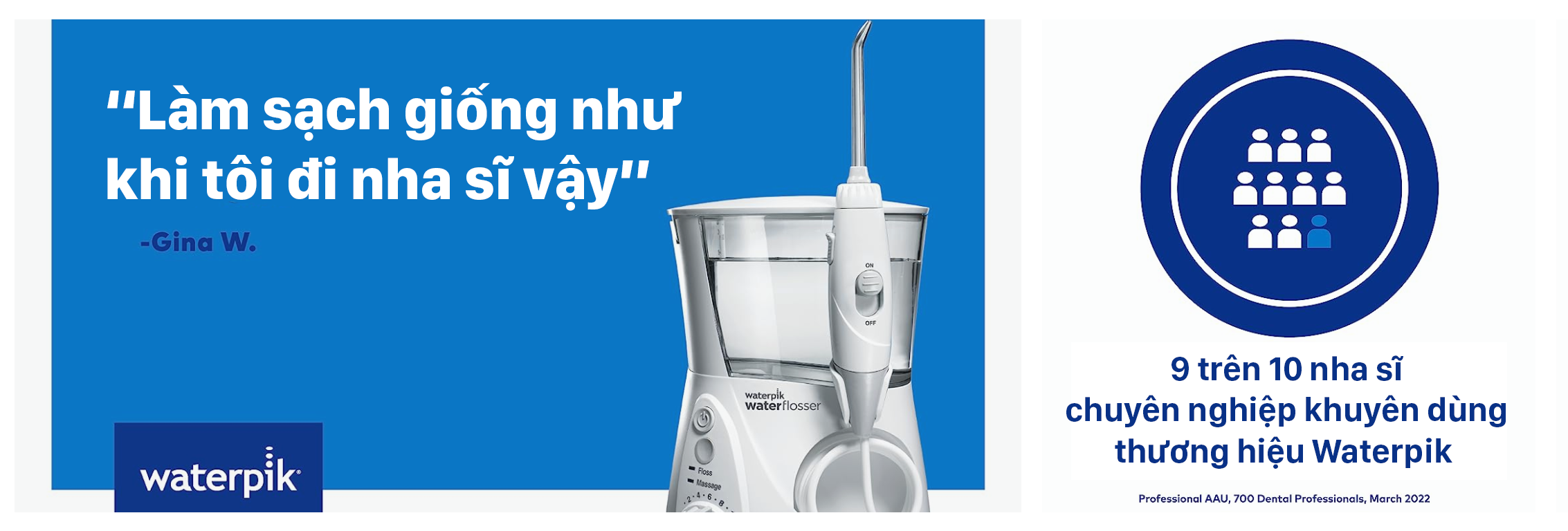 May tam nuoc Waterpik, Philips Sonicare, Oral-B, Aquajet