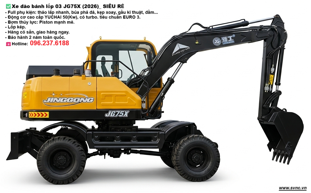 Máy đào lốp 03 JINGGONG JG75X
