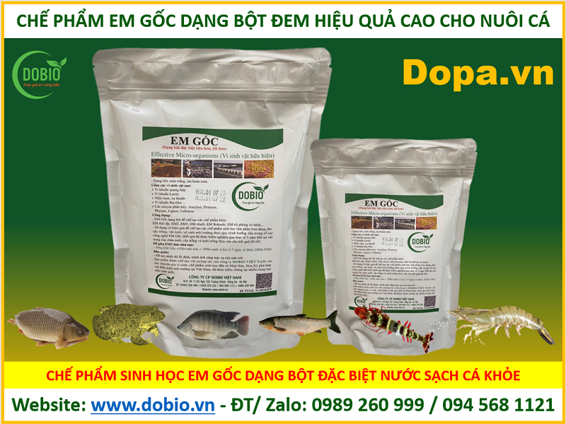 Chế phẩm sinh học EM G gốc dạng bột 