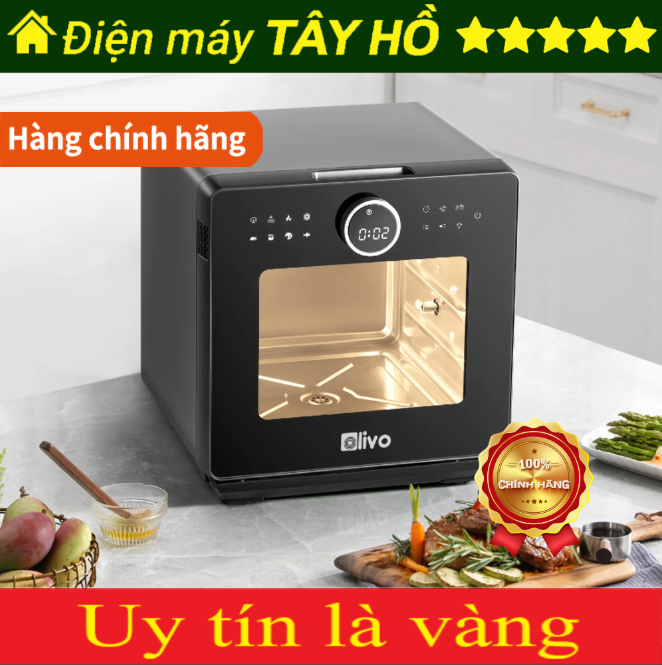[GIẢM 30%] [HÀNG CHÍNH HÃNG] Nồi Chiên Hấp Đa Năng OLIVO SF16 PRO mẫu mới nhất
