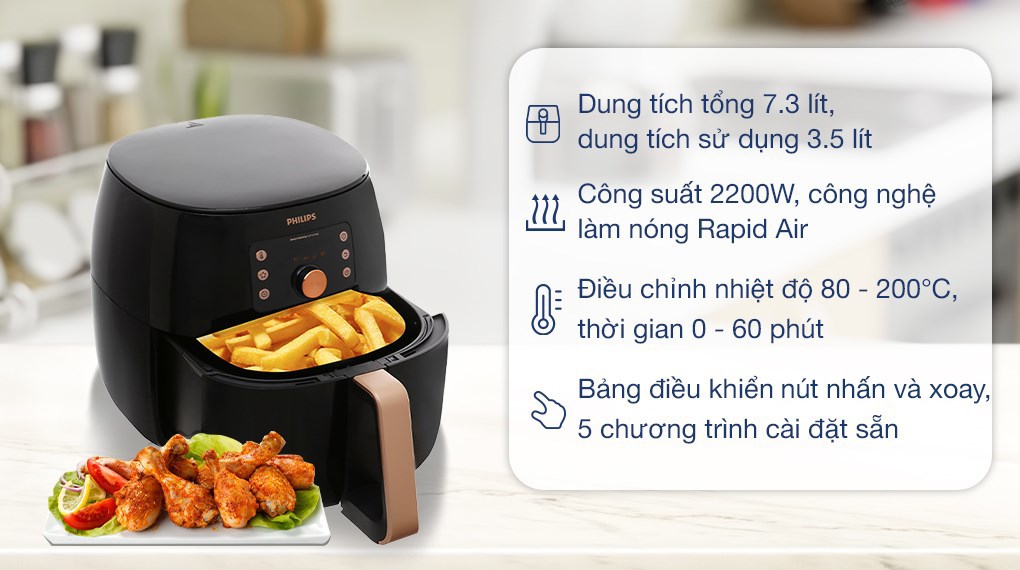 [CHÍNH HÃNG] Phụ kiện Nồi chiên không dầu Philips HD9860