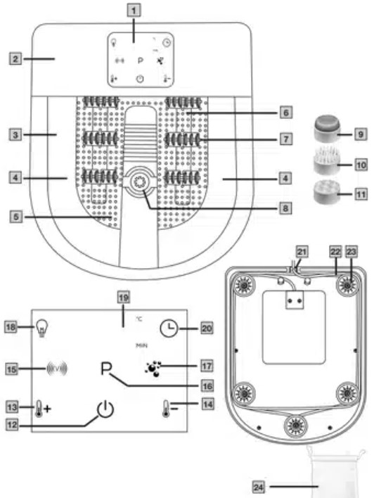 [HÀNG CHÍNH HÃNG] (miễn phí ship+ tặng thảo dược) Bồn ngâm chân Beurer FB65 xuất xứ thương hiệu Đức