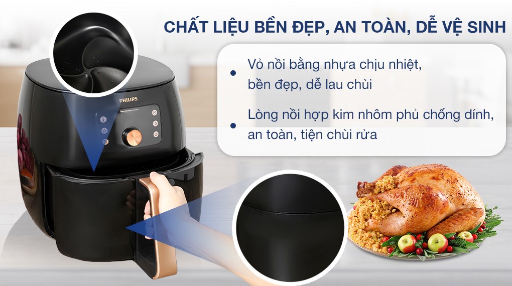 [CHÍNH HÃNG] Phụ kiện Nồi chiên không dầu Philips HD9860