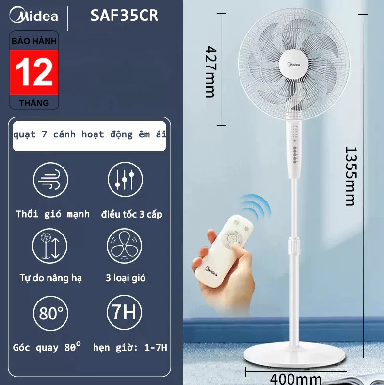 [HÀNG MỚI 100%] Quạt cây Midea SAF35CR