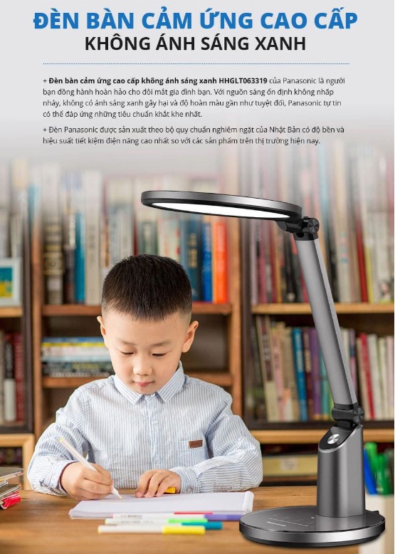 [HÀNG CHÍNH HÃNG] Đèn Để Bàn Panasonic HHGLT063319 công suất 20W, xuất xứ thương thiệu Nhật Bản
