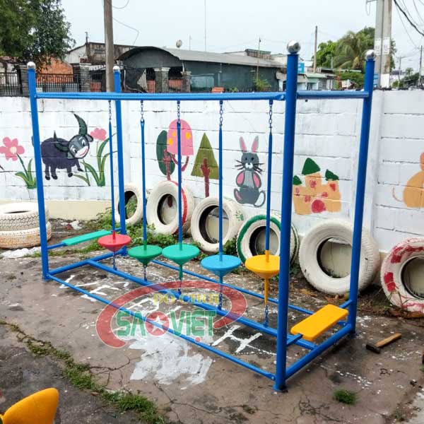 [HÀNG CHÍNH HÃNG] Cầu thăng bằng dao động xoay cho bé mầm non S11V01A