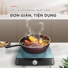 [HÀNG CHÍNH HÃNG] Bếp từ dương 1 vùng nấu Midea MI-K1923EF / MI-K1917EF (1900W)