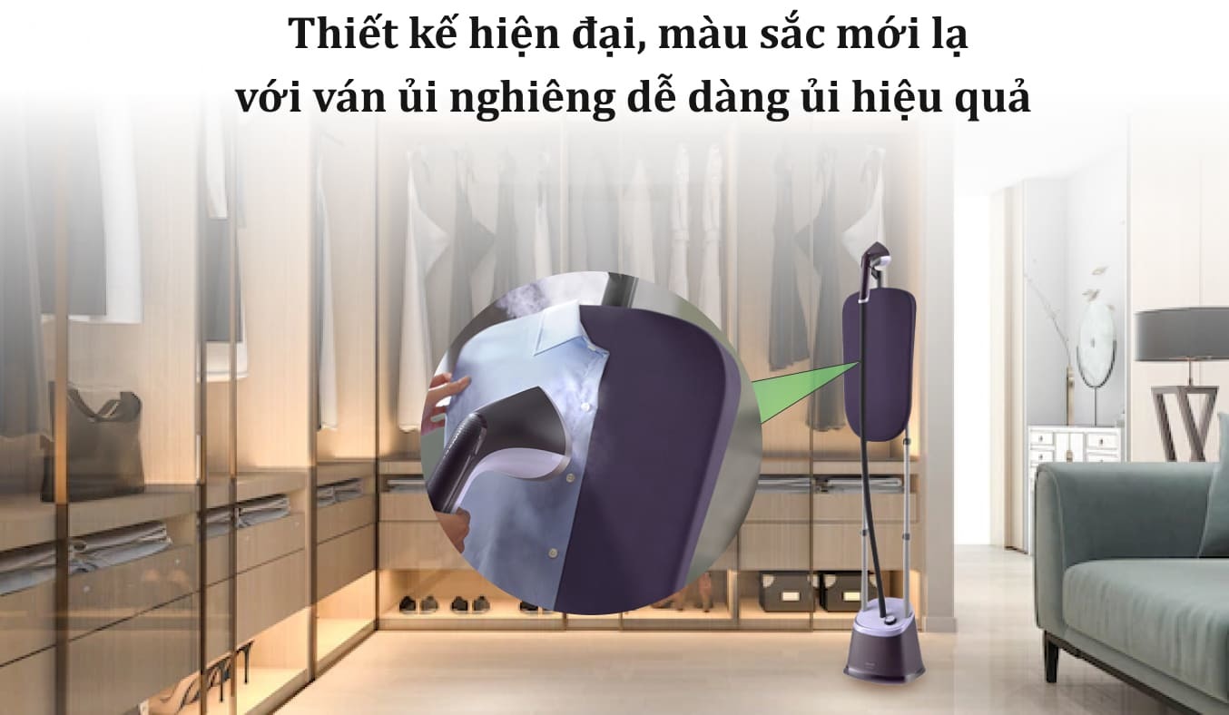 [GIẢM 30%] [HÀNG CHÍNH HÃNG] Bàn ủi hơi nước đứng Philips STE3160/30 công suất 2000W