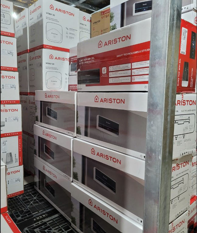 [Hàng chính hãng] Bình nóng lạnh Ariston Slim3 SL3 20 R VN 20 lít bình ngang