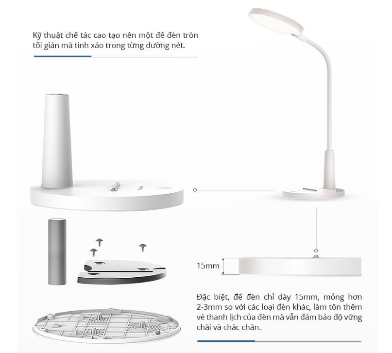 [ HÀNG CHÍNH HÃNG] Đèn Bàn Sạc Panasonic HHGLT0345L19 = HHGLT34519L19 xuất xứ thương hiệu Nhật Bản