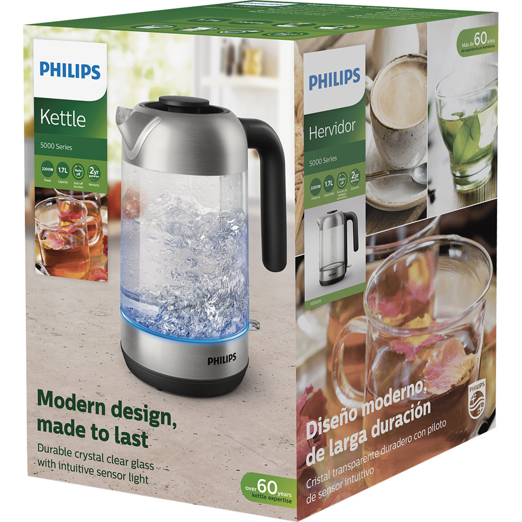 [HÀNG CHÍNH HÃNG] Bình đun siêu tốc Philips 1.7 lít HD9339/80