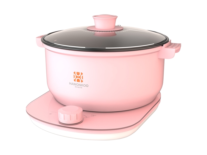 [HÀNG CHÍNH HÃNG] Nồi lẩu điện Hawonkoo HEH-100-PK Hồng / HEH-100-GE Xanh