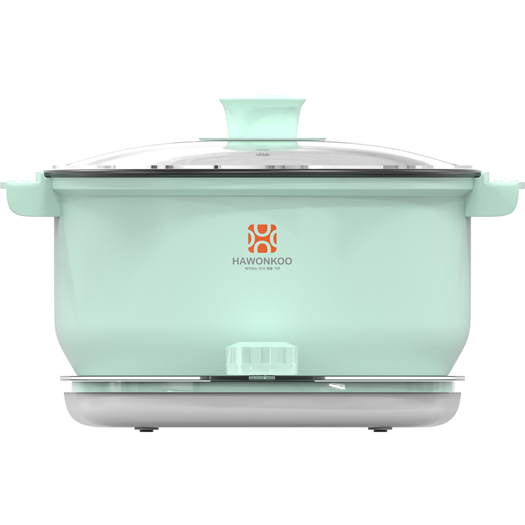 [HÀNG CHÍNH HÃNG] Nồi lẩu điện Hawonkoo HEH-100-PK Hồng / HEH-100-GE Xanh