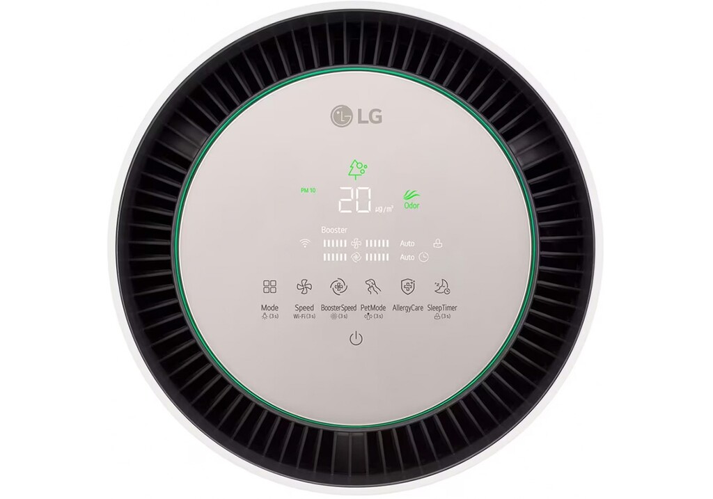 [CHÍNH HÃNG] Máy lọc không khí LG 360 độ Alpha 1 tầng AS65GDBY0.ABAE Vàng Be