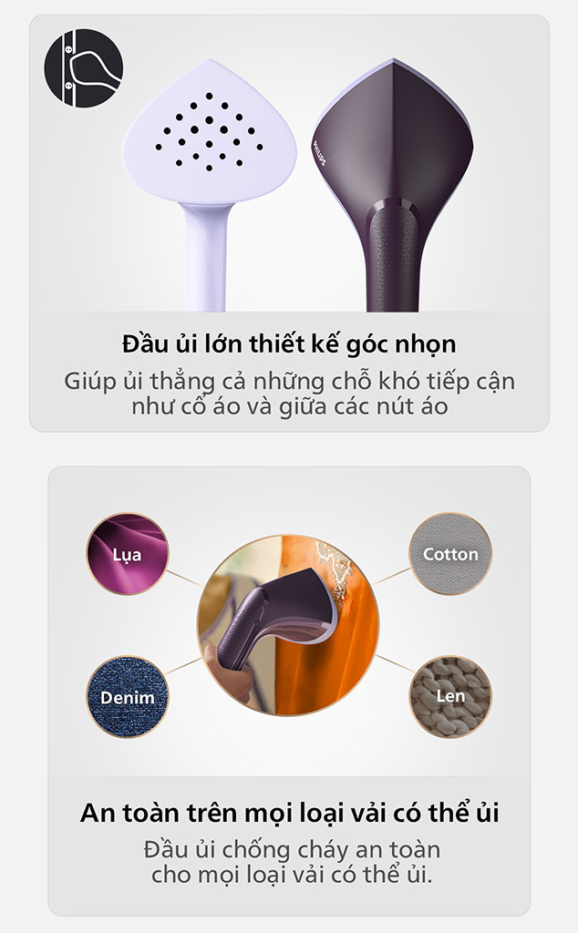 [GIẢM 30%] [HÀNG CHÍNH HÃNG] Bàn ủi hơi nước đứng Philips STE3160/30 công suất 2000W