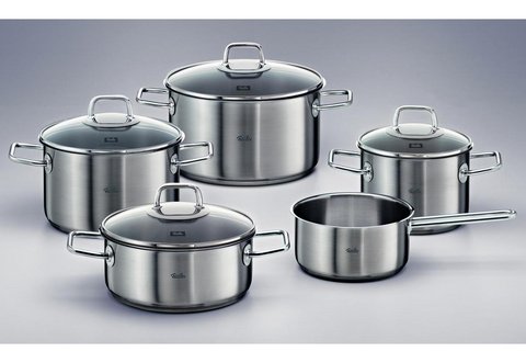 Bộ nồi inox cao cấp Fissler Viseo 5 món (Hàng chính hãng)