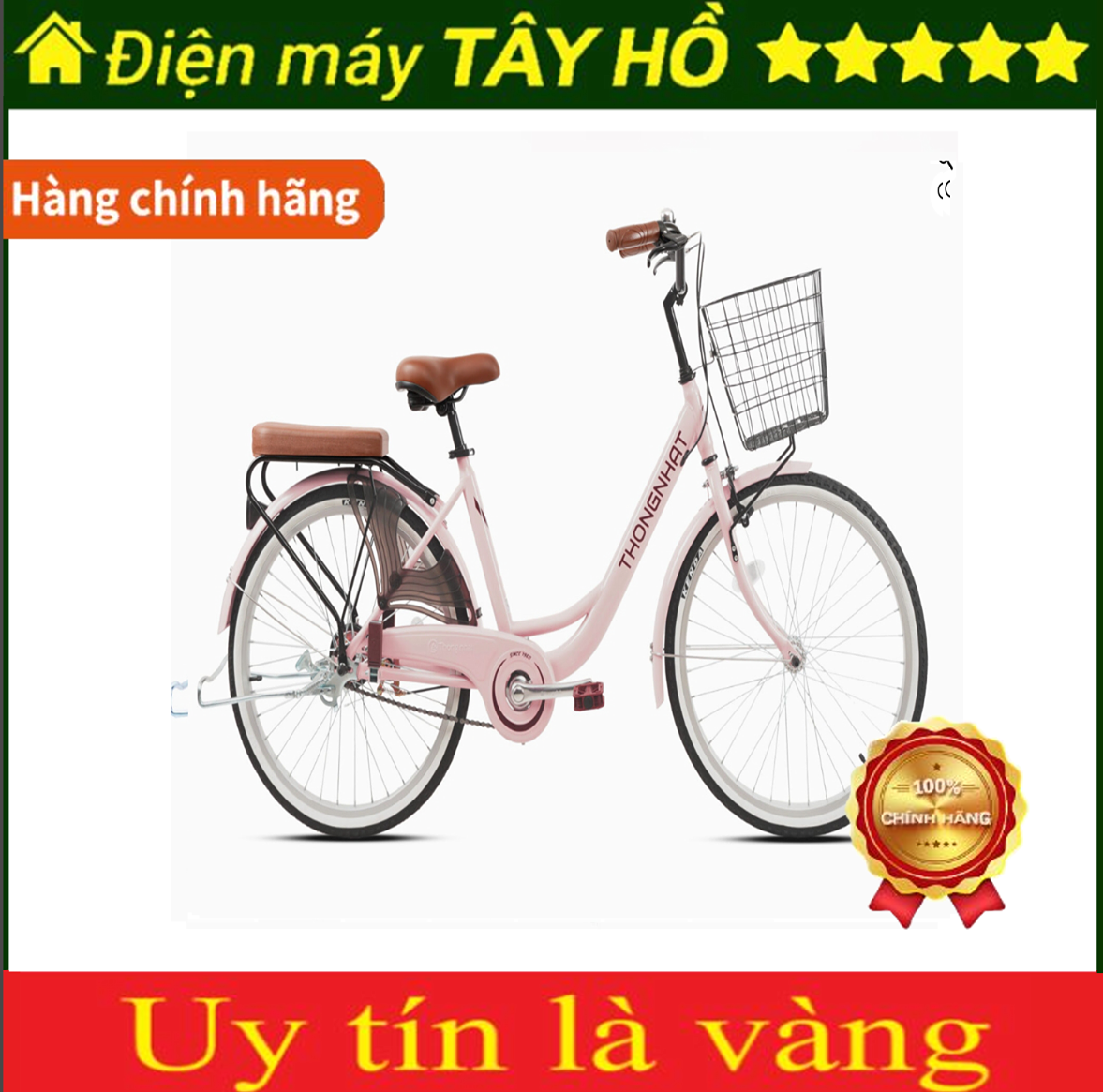 [HÀNG CHÍNH HÃNG] Xe đạp Thống Nhất LD 24-01_2023